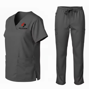 Conjunto de Uniformes Médicos Transpirables y Ligeros Unisex para Hospital, Uniformes de Enfermería de Mezcla de Algodón, Ropa de Trabajo, Suministro al por Mayor - Product Image 6