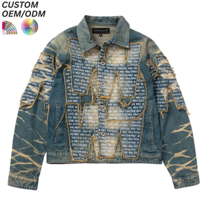 เสื้อแจ็คเก็ตยีนส์แฟชั่นวินเทจฤดูหนาว ผ้าฝ้าย 100% สไตล์ลำลองทรงโอเวอร์ไซส์ รับผลิตแบบ OEM ODM สำหรับขายส่ง - Product Image 1