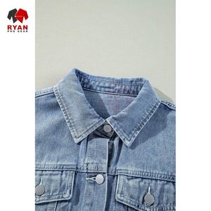 Ryan Pro Gear <b>Customized</b> <b>Denim</b> <b>Jacket</b> For Women Breathable and Comfortable Fabric with <b>Customized</b> Logo OEM Design - Product Image 6