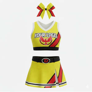 Uniformes de cheerleading sur mesure avec coutures spécialisées, prix bas, personnalisation de votre propre logo, vêtements d'entraînement, uniformes de cheerleading - Product Image 6