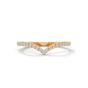 Anillo de Boda de Oro Fino con Diamantes Brillantes Cultivados en Laboratorio para Regalo de Aniversario - Product Image 1