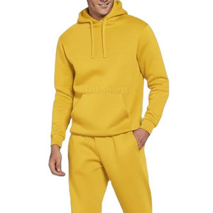 Premium Quality Winter Hooded Solid Two Piece <b>Men</b> Tracksuit Set Designed for Comfort Everyday Wear Indoors or Outdoors - Product Image 5