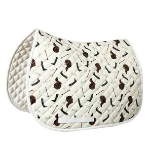 Nouvelle tapisserie de selle en polaire respirante style dressage, prix économique, qualité supérieure, coussinets d'équitation en coton et mousse - Product Image 5