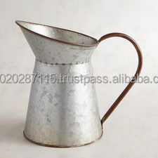 Bote de agua galvanizado funcional con aspecto de metal fuerte, ideal para regar plantas de esquina y arreglos florales de regalo - Product Image 6