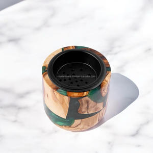 Quemador Bakhoor aromático PureEssence, soporte elegante para incienso e incienso, acrílico 100%, incienso indio Natural, componente de madera de pino - Product Image 4