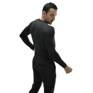 Mens <b>Long</b> <b>Sleeve</b> <b>Compression</b> <b>Shirt</b> Crew Neck Slim Fit Stretch Base Layer Training Top Custom Active Apparel Manufacturer Company - Product Image 5