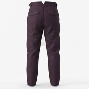 Pantalon Militaire Allemand en Toile Durable, Coupe Droite, Fermeture à Boutons, Poches Pratiques, Léger et Écologique pour Hommes - Product Image 2