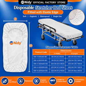 Sábana Desechable Nidy, No Tejida, Transpirable, Elástica, Ajustable, Hipoalergénica, para Camilla de Masajes y Spa - Product Image 2