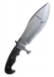 Cuchillo Utilitario de Hoja Fija Personalizado, Acero Inoxidable Pulido a Espejo, Mango de Micarta Negra, Herramienta de Corte para Exteriores - Product Image 5