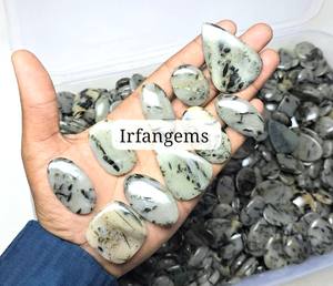 High Quality Green <b>Tourmaline</b> Quartz Wholesale Price 100% Natural Jewelry Making Stone Mix Shape Size 20-40mm Irfan Gems Quartz - Product Image 5