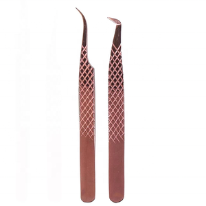 Pinzas para Cejas de Acero Inoxidable con Punta Puntiaguda DANTRIC IMPLANTS, Mango Marrón, Duraderas y de Lujo - Product Image 5