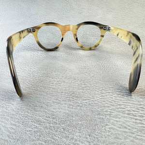 Handmade Eco-Friendly Buffalo Horn Rectangle Glasses <b>Frames</b> <b>Antique</b>/Modern Style Rivet Design Unisex by Perfect Enterprises - Product Image 2