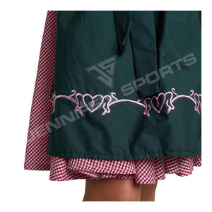 Traditional German Beer Girl Costume Bavarian Oktoberfest Dirndl <b>Skirts</b> Cosplay Fancy Party Dress <b>Halloween</b> For Women - Product Image 5