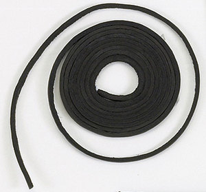 HMB-026 Lacet en cuir noir de 0,4 pieds de long, disponible pour vestes et blousons - Product Image 1