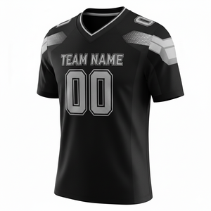 Customizable Breathable 100% Polyester American Football Uniform Jersey and Shorts Set with Front Logo Position - Product Image 6