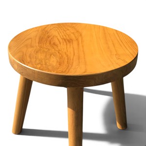 Wholesale Indonesian <b>Solid</b> Teak <b>Wood</b> Round One <b>Wood</b> Stool Premium Hotel Bedroom Accent Table Villa Project Furniture Supplier - Product Image 3