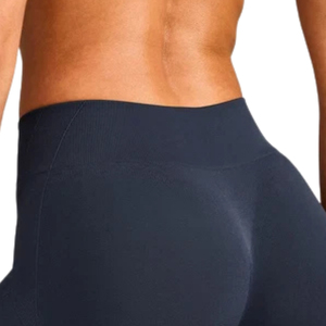 Leggings de sport sans couture pour femmes, taille haute, compression, pour yoga, gym, course à pied, entraînement, avec un design minimaliste avec logo gris - Product Image 6