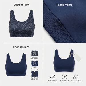 เสื้อชั้นในกีฬาแบบไร้สายสำหรับสาวรักสปอร์ต รุ่นพลัสไซส์ ระบายอากาศได้ดี กันลม เป็นมิตรกับสิ่งแวดล้อม ผลิตจากผ้าสแปนเด็กซ์/ไนลอน เหมาะสำหรับออกกำลังกาย - Product Image 6