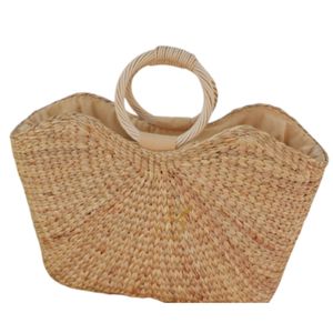 Woven Water Hyacinth <b>Beach</b> <b>Bag</b>: <b>Large</b> Straw Tote, Wedding Favor - Product Image 1