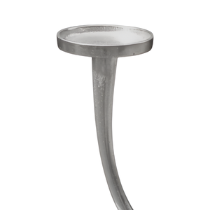 แท่นวางเทียนตกแต่งดีไซน์ใหม่ทำด้วยมือสีเงินด้านสำหรับตกแต่งบ้านเชิงเทียนอลูมิเนียม - Product Image 3