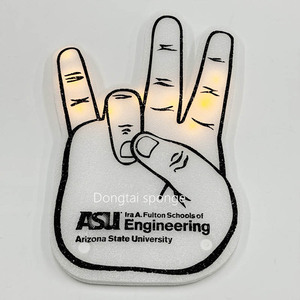 Экологичная перчатка для чирлидинга TongZhiSheng с индивидуальным логотипом, однотонная, с указателем на средний палец, для спортивных мероприятий - Product Image 5