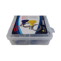 Kit de colliers de serrage standard en acier inoxydable galvanisé YDS 430 de Taïwan, vis de 7 mm, largeur de bande de 9 mm/12 mm, multi-usages, 38 pièces