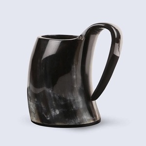 100% Premium Quality Handmade Eco-Friendly American Style Buffalo Horn Mug Handle for <b>Beer</b> Wine Parties F S International - Product Image 2