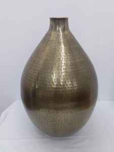 Grand vase de sol en laiton antique martelé, vase décoratif haut pour la maison, le salon, le hall d'hôtel, la décoration de mariage - Product Image 6