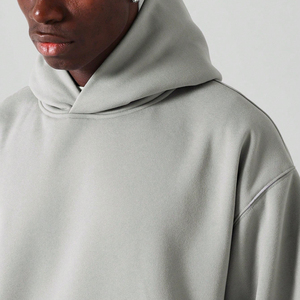 เสื้อฮู้ดดี้ผู้ชายแบบสั่งทำพิเศษ ผ้าฝ้าย 100% ทรงหลวม พิมพ์ลายตามสั่ง สไตล์สตรีทแวร์ หนานุ่ม น้ำหนักมาก - Product Image 4