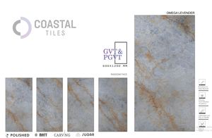 กระเบื้องปูพื้นแบบด้าน 9 มม. กระเบื้องพอร์ซเลนขัดเงา 600x1200 มม. / 24x48 ดีไซน์คลาสสิกทันสมัย เกรด A กระเบื้องทนไฟคุณภาพพรีเมียม - Product Image 5