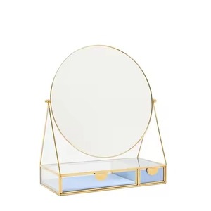 Classic Metal & Glass Jewelry Box Elegant Trinket Case for Rings Earrings Necklace Bracelet Home Bedroom Gift Display - Product Image 5