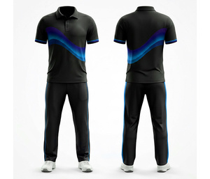 Breathable Sublimation <b>Cricket</b> Jersey Set Sublimation Printed | Men Women Youth <b>Cricket</b> Wears Polo Shirt and Trouser Full Team - Product Image 6