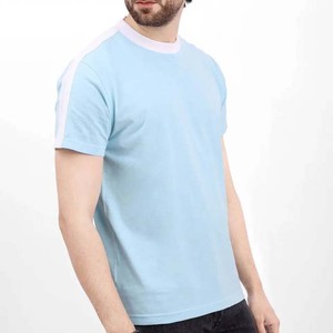 เสื้อยืดคอกลมแขนสั้นผู้ชายสีดำ ผ้าคอตตอน 100% ผ้าเนื้อดี พิมพ์ลายโลโก้ด้านหน้า สไตล์ทางการ ทรงหลวม ไม่เป็นขุย ใส่ได้ในฤดูร้อน - Product Image 3