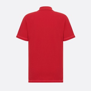 เสื้อกอล์ฟแขนสั้นผ้าวอร์สเตดคุณภาพสูง ระบายอากาศ แห้งเร็ว ป้องกันขนร่วง สำหรับผู้ชาย รับทำโลโก้ OEM - Product Image 5