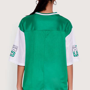 Jersey de Fútbol Americano Verde de Malla de Alta Calidad OEM, Unisex, Transpirable, Ropa Deportiva, Uniforme Personalizado para Equipos, Etiqueta Privada OEM, Suministro al por Mayor - Product Image 2