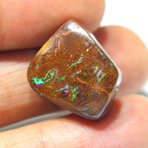 Opale de Boulder Naturelle d'Australie, Cabochon, Pierre Précieuse à Flash Multicolore, Opale Libre pour la Fabrication de Bijoux - Product Image 1
