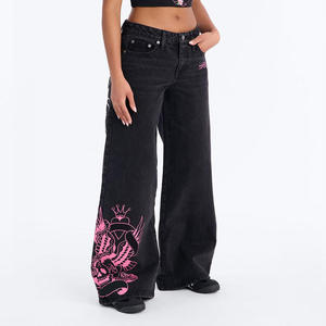Traje de Pantalón Bordado para Mujer - Cuello Redondo Informal, Color Sólido, Colección Primavera-Otoño, Rayón Cómodo y Elegante, Pantalones para Dama - Product Image 6