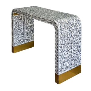 โต๊ะคอนโซลงานฝีมือประณีตจากไม้มุกแท้ ดีไซน์ดั้งเดิม เป็นมิตรกับสิ่งแวดล้อม ทนทาน เหมาะสำหรับห้องนั่งเล่นและห้องนอน โครงไม้ ผลิตในเวียดนาม - Product Image 2