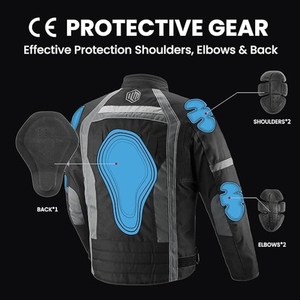 Veste de moto imperméable personnalisée pour le tourisme, veste de moto avec protection CE, veste de moto pour l'aventure - Product Image 6