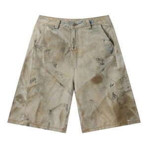 Shorts en jean brodés taille mi-haute RELICSTAR pour femme, style streetwear Y2K, avec ceinture, séchage rapide, respirant, 100 % coton, personnalisable - Product Image 4