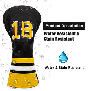 Housse de protection pour tête de club de golf, style classique, en cuir PU durable, pour la protection des clubs et un transport facile, conception en matériau durable. - Product Image 3