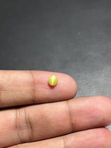 Natürlicher Chrysoberyl Katzenauge Brillantschliff Edelstein 5mm 0,50 Karat Unabhängig Geprüft Südindien für Schmuckherstellung - Product Image 3