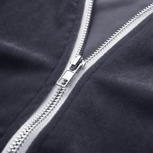 Pantalon de jogging unisexe bleu foncé à cordon de serrage, couleur unie, décontracté, longueur intégrale, en polyester, pour l'automne - Product Image 4