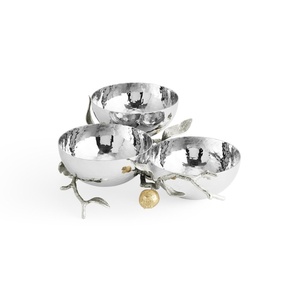 Bol à fruits en aluminium, centre de table moderne, luxe décoratif, or, écologique, durable, 2026 Saleem International - Product Image 4