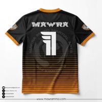 Maillot de football professionnel Mawra, personnalisable avec numéro et nom, sublimation intégrale, manches courtes, unisexe, tenue de sport performante