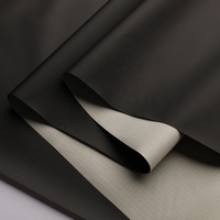 Tissu de membrane tendue 100 % polyester imperméable pour extérieur, avec revêtement PU noir, pour abri de tente ou auvent