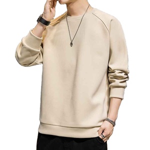 Heavyweight Quick Dry 100% Cotton Material Custom Front Logo Digital Printing O-Neck Formal Winter Sweatshirt for Men - Product Image 4
