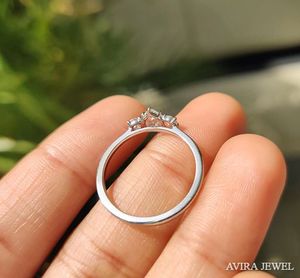 Bague de fiançailles en diamant de laboratoire 1 carat pour femme, or massif 10k 14k 18k, couleur EF, pureté VVS VS, bijoux de mariage, taille poire - Product Image 3