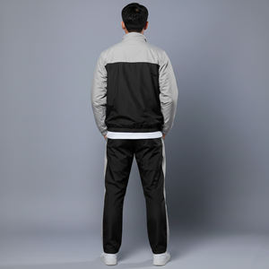 Custom WinterWear Solid Windbreaker Men's Tracksuit Hip Hop Screen Printed Logo Streetwear Waterproof Jogger & Jacket Plus Size - Product Image 2