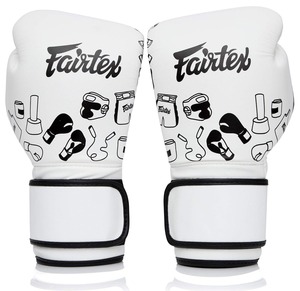 Guantes de Boxeo Fairtex Hechos a Medida en Combinación Blanco y Negro, Ideales para Entrenamiento y Sparring - Product Image 6